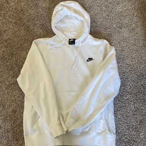 Nike mens white hoodie